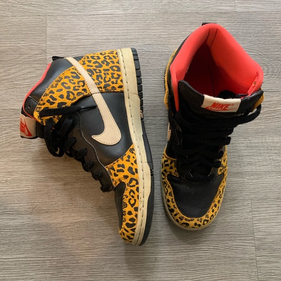 Women 8 Nike dunk high cheetah leopard safari - Picture 2 of 6